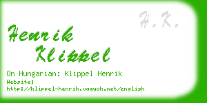henrik klippel business card